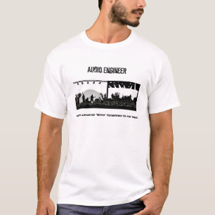 T-shirt Ingénieur audio - fixez-le avec le "muet "