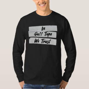 T-shirt Ingénieur audio Gaff Tape Utilisateur back Stage T