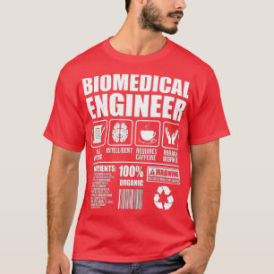T-shirt Ingénieur Biomédical Travailler dur Biomed Sci Méd