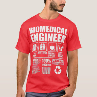 T-shirt Ingénieur Biomédical Travailler dur Biomed Sci Méd