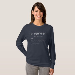 T-shirt Ingénieur-cadeau Collège Ingénieur majeur Définiti