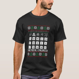 T-shirt Ingénieur Chimique Drôle Chauffeur de Noël moche T