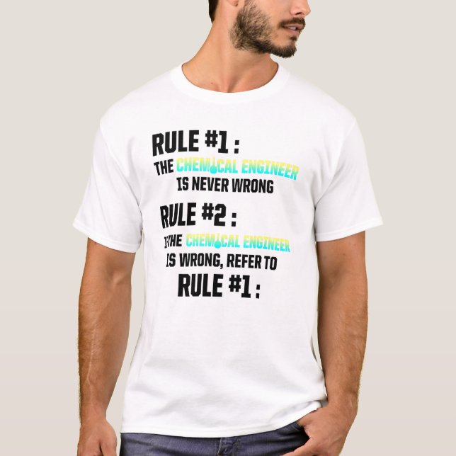 T-shirt Ingénieur chimique Ingénierie 32 (Devant)