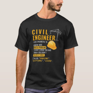 T-shirt Ingénieur civil