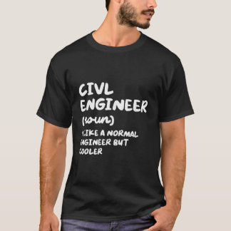 T-shirt Ingénieur civil Définition Ingénierie drôle2004
