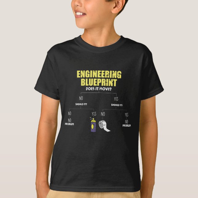 T-shirt Ingénieur de bande pour le modèle d'ingénierie (Devant)