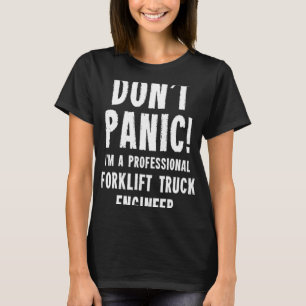 T-shirt Ingénieur de camion chariot élévateur