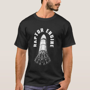 T-shirt Ingénieur de fusée Moteur Raptor Starship pour l'e