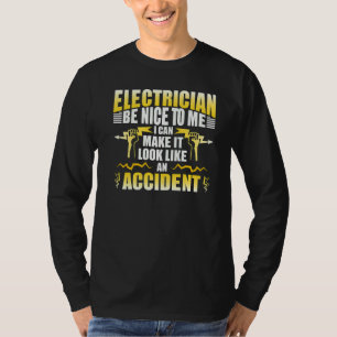 T-shirt Ingénieur de l'équipe de travail en électricité