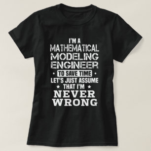 T-shirt Ingénieur de modélisation mathématique