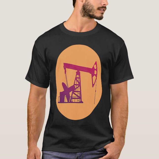 T-shirt Ingénieur de perçage Puits d'huile pour puits d'hu (Devant)