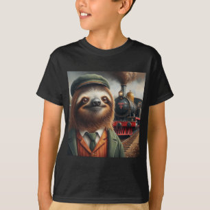 T-shirt Ingénieur de train Sloth