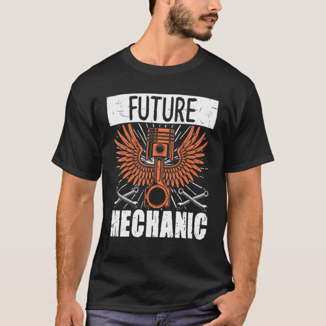 T-shirt Ingénieur de voiture diesel Fixer les futurs mécan (Devant)