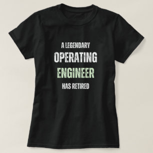 T-shirt Ingénieur d'exploitation retraité Retraité Retrait