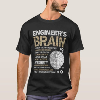 T-shirt Ingénieur Du Cerveau Drôle Ingénieur De Processus 