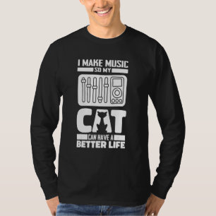 T-shirt Ingénieur du son Chat Producteur - Ingénieur audio