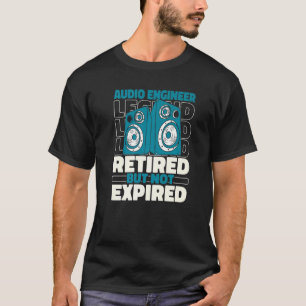 T-shirt Ingénieur du son Producteur Studio retraité Audio