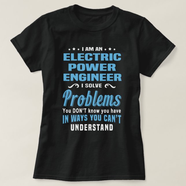 T-shirt Ingénieur électrique (Design devant)