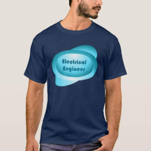 T-shirt Ingénieur électrique bleu