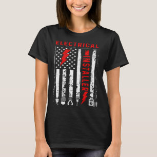 T-shirt Ingénieur électrique rétro-graphique Engi