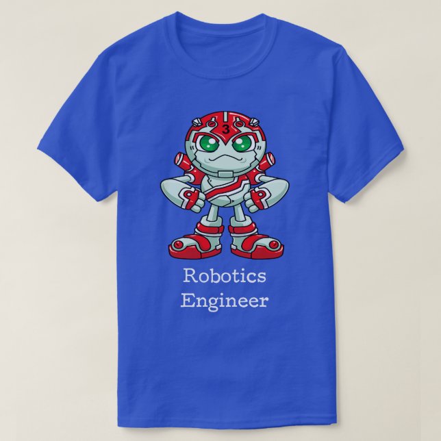 T-shirt Ingénieur en robotique (Design devant)