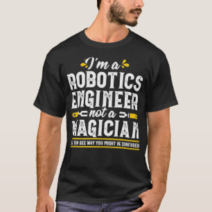 T-shirt Ingénieur en robotique magicien Mécanicien en info