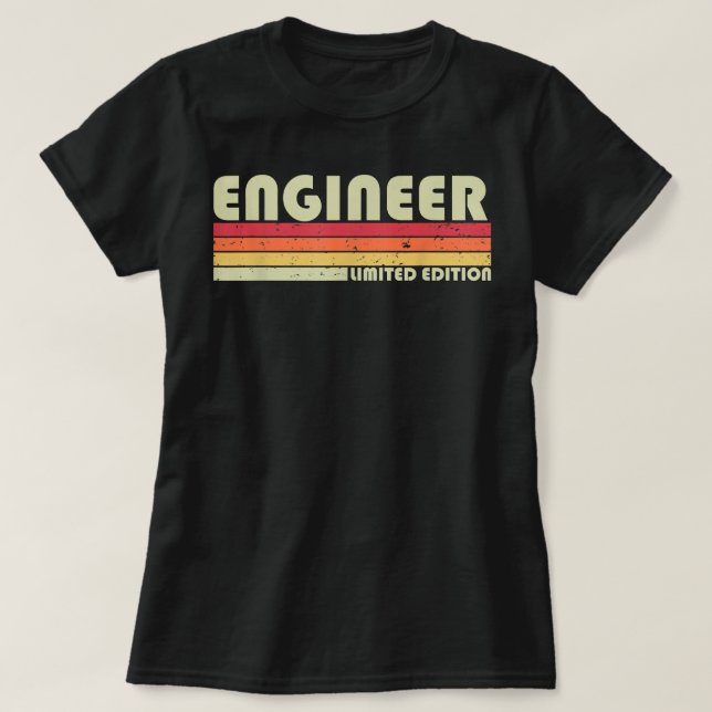 T-shirt Ingénieur Funny Mécanique génie civil Assistant (Design devant)