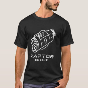 T-shirt Ingénieur Fusée Moteur Raptor Starship Pour L'Espa