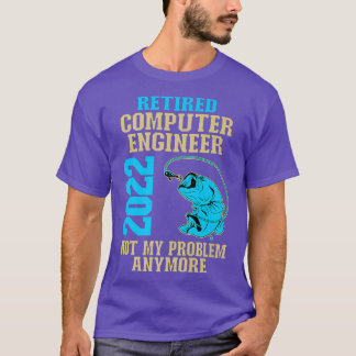 T-shirt Ingénieur informatique retraité 2022 Pêcheur Lover