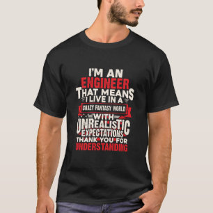 T-shirt Ingénieur Je Suis Ingénieur