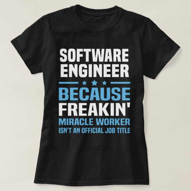 T-shirt Ingénieur logiciel (Design devant)