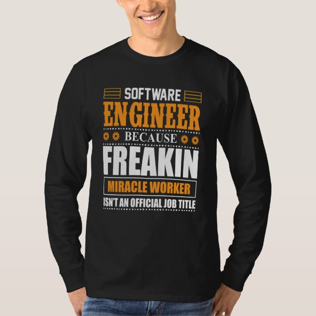 T-shirt Ingénieur logiciel Codeur Programmeur  5 (Devant)