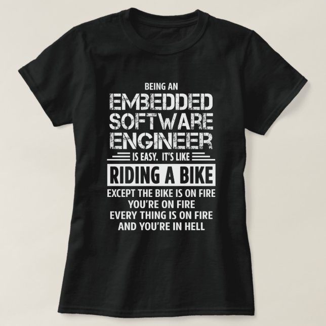 T-shirt Ingénieur logiciel intégré (Design devant)