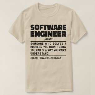 T-shirt Ingénieur logiciel Noun Geek d'ordinateur Lover de
