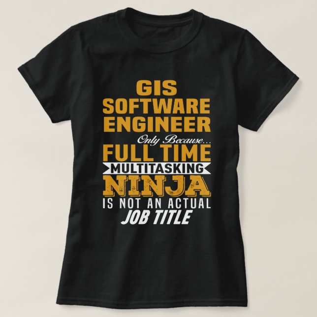 T-shirt Ingénieur logiciel SIG (Design devant)