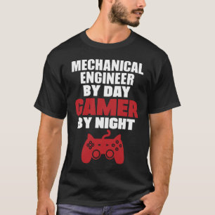 T-shirt Ingénieur mécanicien par le gamer de jour par nu