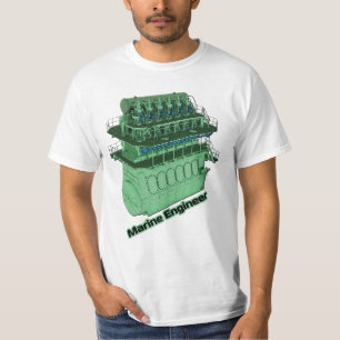 T-shirt Ingénieur naval (HOMME) - blanc
