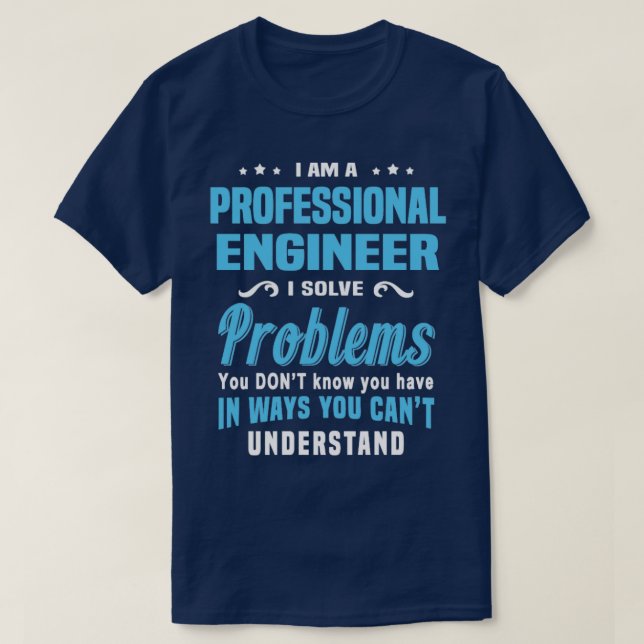 T-shirt Ingénieur professionnel 4 (Design devant)
