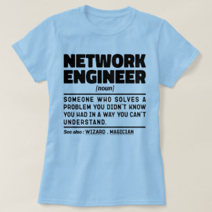 T-shirt Ingénieur réseau Noun Geek de données