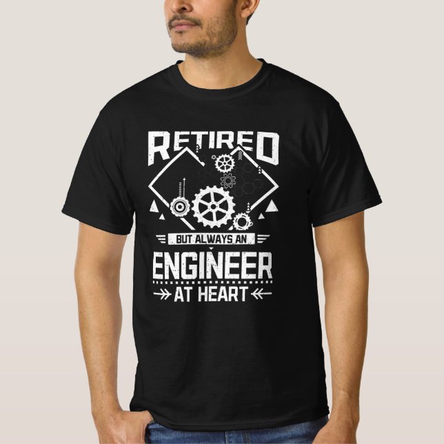 T-shirt Ingénieur retraité (Devant)