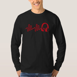 T-shirt Ingénieur sonore Musique Heartbeat Sound Waves