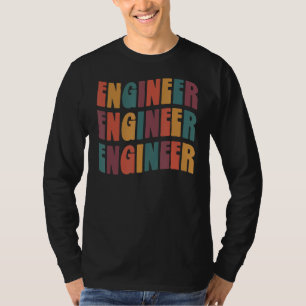 T-shirt Ingénieur Super Retro Colorful Engineering
