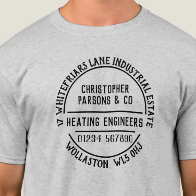 T-shirt Ingénieurs de plomberie et de chauffage (Créateur téléchargé)