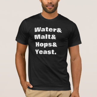 T-shirt Ingrédients de bière