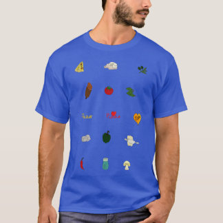 T-shirt Ingrédients de pizza 1