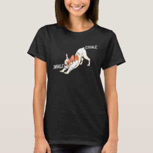 T-shirt Inhale Exhale French Bulldog Clothes Yoga Frenchto