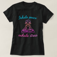 Inhale Peace, Exhale Stress - Design de Yoga dans 