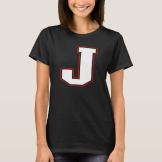 T-shirt Initial J Monogram J Letter J Capital Alphabet