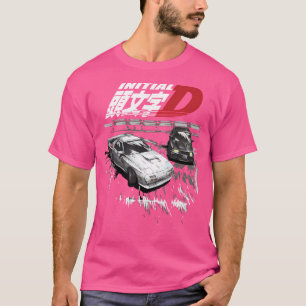 T-shirt Initiale D - Tandem Evo Iii V De Course En Dérive 