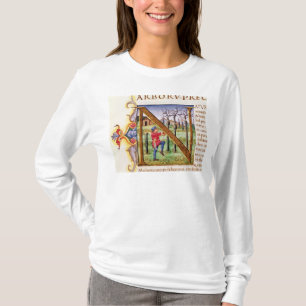 T-shirt Initiale 'N de Historiated